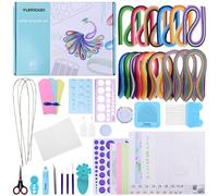 YURROAD Quilling Kit Complet Débutant Adulte, 1860 Bandes Quilling Papier 3mm/5mm/10mm Largeur et Outils Quilling Gabarit Quilling Planche Électrique Quilling Outil Stylo Quilling Peigne