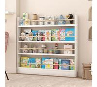 yurstcggh Bibliotheque Enfant,étagère de Rangement Murale,Bibliothèque Derrière la Porte,Ultra-Mince, Peu encombrant,en Bois,Antidumping,Meubles de Rangement derrière la Porte 120×10×120cm Blanc