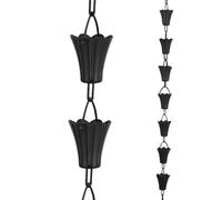 yurstcggh Chaîne de Drainage,Chaîne de Pluie en Fer pour Gouttières,Remplacement de Descente Extérieure,pour Les Cadeaux Décoration Jardin Extérieur 2.8m