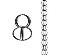 yurstcggh Chaîne de Pluie en Métal,Chaîne de Pluie Suspendue pour l'extérieur,Fonction De Drainage,Parfaite pour remplacer Les descentes for Jardin/Cour/terrasse 4m(13.2ft) Brun foncé