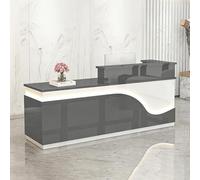 yurstcggh Comptoir Caisse Salon de Coiffure,Table de Réception Grand,Espace de Travail spacieux Surface Durable et Facile à Nettoyer,pour Hall d'entrée,Salon,Magasin et Bureau à Domicile 160×60×100cm