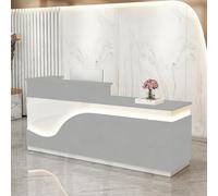 yurstcggh Comptoir Caisse Salon de Coiffure,Table de Réception Grand,Espace de Travail spacieux Surface Durable et Facile à Nettoyer,pour Hall d'entrée,Salon,Magasin et Bureau à Domicile 140×60×100cm