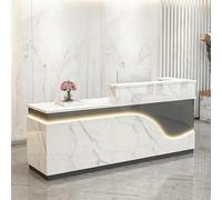 yurstcggh Comptoir Caisse Salon de Coiffure,Table de Réception Grand,Espace de Travail spacieux Surface Durable et Facile à Nettoyer,pour Hall d'entrée,Salon,Magasin et Bureau à Domicile 120×60×100cm