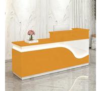 yurstcggh Comptoir de Reception,Table de Réception,Comptoir Caisse Salon de Coiffure,Meuble de Bureau,pour Studio de Beauté,Magasin,Supermarché,Caisse 120×60×100cm Style 21 - Position élevée à Gauche