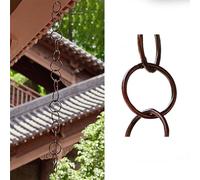 yurstcggh Descente de Gouttière Chaine,Chaine de Gouttière,Durable,Prévention de la Rouille,Remplacement pour Les Descentes Pluviales,Système de Déviation Pluviale avec Coupes 1.5m