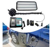 yurstcggh Lampe De Débosselage,Lumière PDR,Deux Batteries 2500mAh + Station De Charge Rapide,Panneau Lumineux 9 Couleurs Lumière Forte,Outil pour Bosses mineures,Coups de Porte et Dommages Automobile