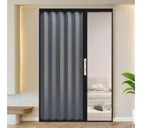 yurstcggh Porte Pliante D'intimité Internes pour Placard de Porte de Salle de Bain,Séparateur de Pièce Accordéon Extensible sur Mesure pour Cuisine, Salle de Bain 83×200cm