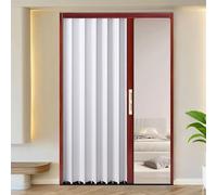 yurstcggh Porte Pliante D'intimité Internes pour Placard de Porte de Salle de Bain,Séparateur de Pièce Accordéon Extensible sur Mesure pour Cuisine, Salle de Bain 83×183cm