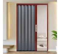 yurstcggh Porte Pliante D'intimité Internes pour Placard de Porte de Salle de Bain,Séparateur de Pièce Accordéon Extensible sur Mesure pour Cuisine, Salle de Bain 83×206cm