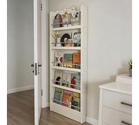 yurstcggh Porte secrete bibliotheque,Étagère Bibliothèque 5 Niveaux,Meuble de Rangement Autoportant en Bois Massif pour Salon,Étagère de Rangement pour Jouets