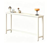 yurstcggh Table Console D'entrée 100cm Blanc Bout de Canapé Étroit,Table Console Fine,idéale pour optimiser l'espace derrière Les Portes,Les canapés,dans Les entrées et Les couloirs