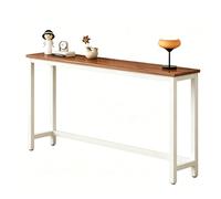 yurstcggh Table Console D'entrée 120cm Brun Bout de Canapé Étroit,Table Console Fine,idéale pour optimiser l'espace derrière Les Portes,Les canapés,dans Les entrées et Les couloirs