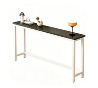 yurstcggh Table Console D'entrée 120cm Noir Bout de Canapé Étroit,Table Console Fine,idéale pour optimiser l'espace derrière Les Portes,Les canapés,dans Les entrées et Les couloirs
