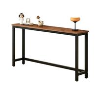yurstcggh Table Console D'entrée 140cm Brun Bout de Canapé Étroit,Table Console Fine,idéale pour optimiser l'espace derrière Les Portes,Les canapés,dans Les entrées et Les couloirs
