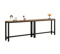 yurstcggh Table Console D'entrée 160cm Brun Bout de Canapé Étroit,Table Console Fine,idéale pour optimiser l'espace derrière Les Portes,Les canapés,dans Les entrées et Les couloirs