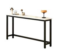 yurstcggh Table Console D'entrée 80cm Blanc Bout de Canapé Étroit,Table Console Fine,idéale pour optimiser l'espace derrière Les Portes,Les canapés,dans Les entrées et Les couloirs