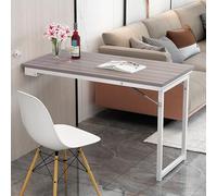yurstcggh Table Pliante Cuisine Rabattable, Table Murale Pliante, Bureau Murale Pliable, Fixée Au Mur, Multifonctionnel, pour Salle à Manger, Chambre, Salon, Économiser De l'espace 90×50×75cm