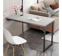 yurstcggh Table Pliante Murale pour Cuisine,Table Pliante Murale Rabattable pour Bureau - Pliante Murale pour Cuisine,Pliante Murale en Bois,Convient pour Salle à Manger, Chambre, Salon(90×60×75cm)