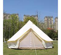 Yurt Tents Bell Tent Oxford Cloth 4-Season Waterproof Pyramid Tent Family Teepee Camping Tent with Stove Hole for Outdoor Hunting Glamping Vision