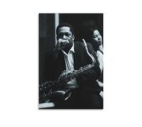 YURUOXIMAO Impression sur toile Affiche Senza Cornice John Coltrane Alice Coltrane Tela decorativa Wall Art Soggiorno Poster Camera da letto 50 * 70cm