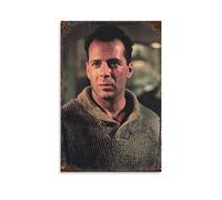 YURUOXIMAO Toile Oeuvre Peinture Senza Cornice Bruce Willis stampa dipinti per la decorazione della camera da letto del soggiorno 30 * 50cm