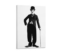 YURUOXIMAO Toile Oeuvre Peinture Senza Cornice Charlie Chaplin The Classic Image Poster Canvas Wall Art Pictures for Bedroom Wall Art Gifts Decor 50 * 70cm