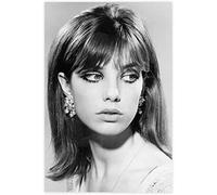 YURUOXIMAO Toile Oeuvre Peinture Senza Cornice Jane Birkin bianco e nero retro poster soggiorno camera da letto pittura opera d'arte 50 * 70cm