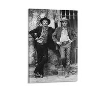 YURUOXIMAO Toile Peinture Senza Cornice Butch Cassidy e The Sundance Kid Movie Paul Newman e Robert Redford Canvas Wall Art Soggiorno Poster Camera da letto Decor Painting 50 * 70cm