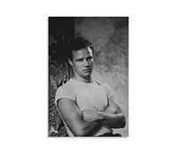 YURUOXIMAO Toile Tableau Senza Cornice Marlon Brando per gli uomini Donne Poster Tela Wall Art Immagini per Camera da letto Wall Art Regali Decor 50 * 70cm
