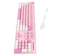 Yusat 104 Touches Clavier câblé 3 Couleurs Clavier de Jeu Mignon USB Interface Business pour 7 8 10 11 pour OS X 104 CLÉS en Veux 3 COHEMENTS CHEET USB (Tapez 1)