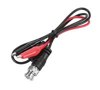 Yusat 2 Pièces Câble de Sonde de Test D'oscilloscope Prise Mâle BNC Q9 à Double Pince Crocodile 0.5m