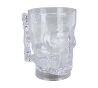 Yusat 20oz LED Light Up Skull Drinking Mug Bar Cup Halloween Party Cup avec des Lumières Colorées pour les Fêtes à Thème Pirate Carnavals Anniversaires