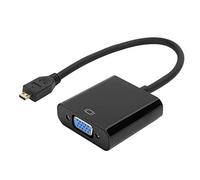 Yusat Adaptateur de Convertisseur Vidéo Micro HDMI vers VGA 1080P pour Pi 4B avec Fonction d'alimentation (Micro HDMI vers VGA)