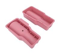 Yusat Bac à Glaçons en Silicone Coupe Moule à Glaçons à Libération Facile Machine à Creuses à Congélation Rapide pour Gobelet avec Cylindres de Glace à Lent