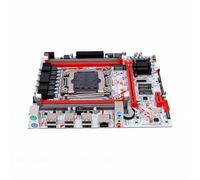 Yusat Carte Mère de Jeu X99, Micro ATX pour Processeur LGA 2011-3 E5 V3 V4 DDR3, avec 4 Canaux DDR3 128 Go M.2 NVMe Compatible