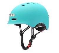 Yusat Casque de Vélo avec Lumière LED Casque de Cyclisme Rechargeable USB avec Phare et Feu Arrière pour Vélo D'équilibre (M)