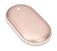 Yusat Chauffe-mains électrique portable 2 en 1 rechargeable par USB avec chauffage double face et puce de sécurité pour extérieur, bureau, maison, voyage, cadeau