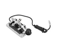 Yusat Clé Télégraphique à Code Morse pour Communication CW, en Acier | Prise Détachable, Surface Galvanisée, Coussin Inférieur, Aide Pédagogique Radio à Ondes Courtes