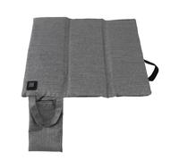 Yusat Coussin de siège chauffant portable, température réglable, léger, pliable, USB, pour camping en plein air, stade (gris clair mat)