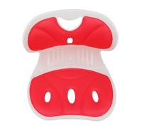 Yusat Coussin Ergonomique de Correction de Posture Assise, Soutien Lombaire en Mousse à Mémoire de Forme pour Enfants, étudiants, Bureau avec Protection de la Taille, Siège Confor (Rouge)