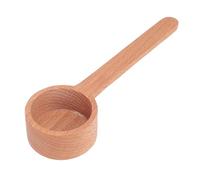 Yusat Cuillère de Cuisine en Bois, Cuillère à Mélanger en Bois, Ustensile de Cuisine Polyvalent Sûr pour Mesurer le café, le Sucre, la Farine, les Condiments avec Brosse de Nettoy