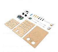 Yusat Drone en Bois Kit de Drone en Bois Bricolage Kit de de Construction en RC Quadcopter 1 collage Atterrissage 3 Vitesses Cadre de Protection Arrêt d'urgence K