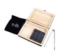 Yusat Ensemble de Pierres de Refroidissement en Granit, Cubes de Pierres à Whisky, à Glace Réutilisables Qui Ne Fondent Pas pour le Whisky, avec Boîte Cadeau Premium