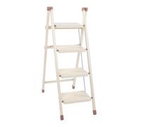 Yusat Escabeau Pliant Escabeau Antidérapant Antidérapant 4 Marches Tabouret Pliable en Fer Larges Pédales Support Triangulaire pour la mais