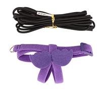 Yusat Harnais et Laisse pour Oiseaux, Ultra Léger, Réglable, Résistant aux Morsures, Corde de Traction pour Perroquet avec Jolie Poignée à Ailes Violettes (Violet)