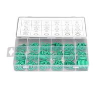 Yusat Kit de Joints Toriques Verts, Assortiment de Joints Toriques en Caoutchouc, 270 Pièces, en Caoutchouc, Ensemble d'étanchéité [marque] avec Boîte Refermable O