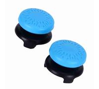 Yusat Lot de 2 housses de joystick en silicone avec texture cool pour manette de jeu, confortable et amélioré (bleu)