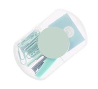 Yusat Mini Agrafeuse Portable, Petite Agrafeuse Mignonne avec Agrafes et Trombones, pour le Bureau et L'école, économie de Travail (Verte)