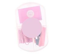 Yusat Mini Agrafeuse Portable, Petite Agrafeuse Mignonne avec Agrafes et Trombones, pour le Bureau et L'école, économie de Travail (Rose)
