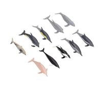 Yusat Modèle de Dauphin, Jouet pour Enfants, Simulation de Figurines d'animaux de L'océan, Ornement Statique, 10 Pièces